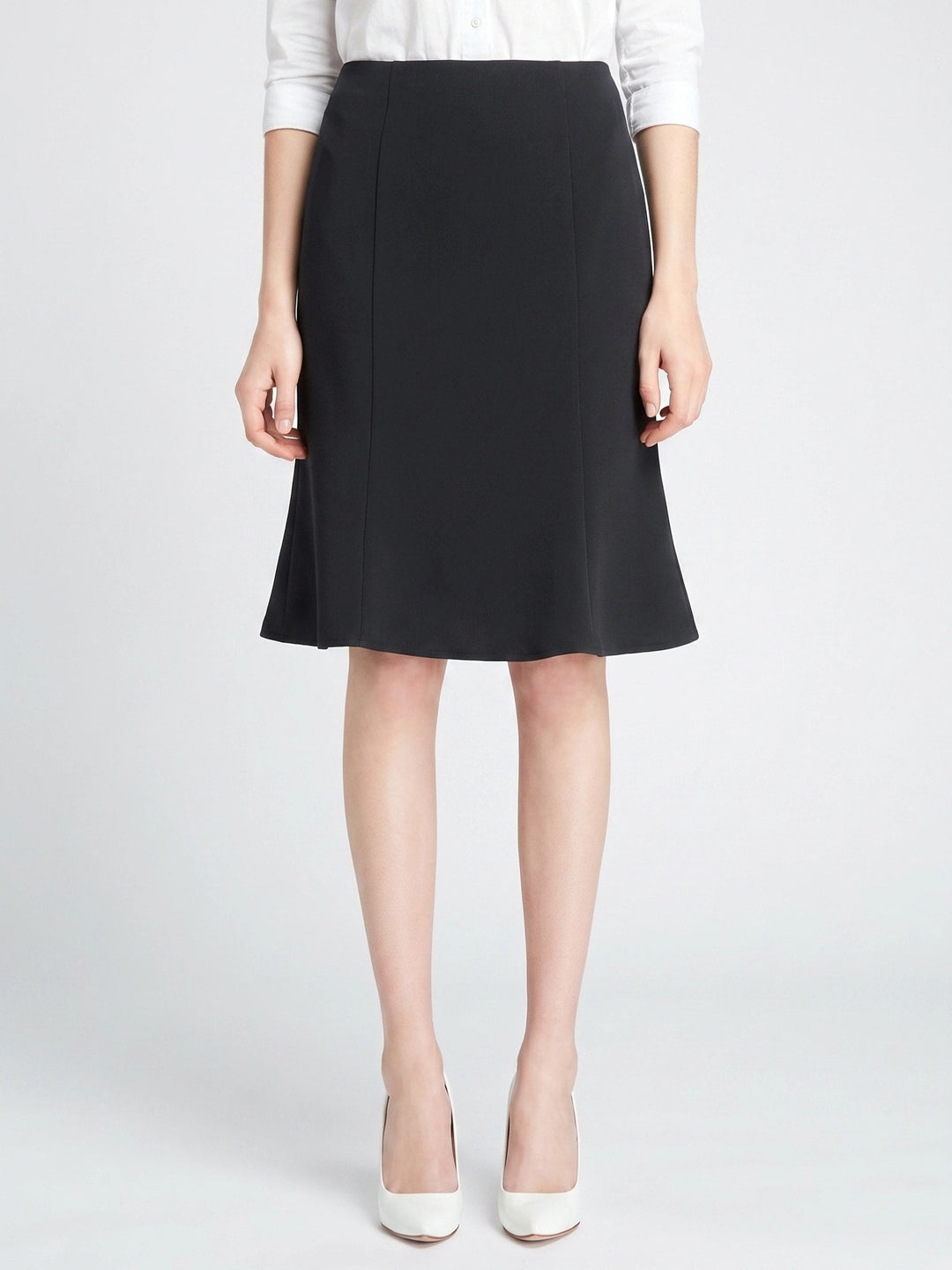 Ciela Woven A-Line Flared Midi Skirt